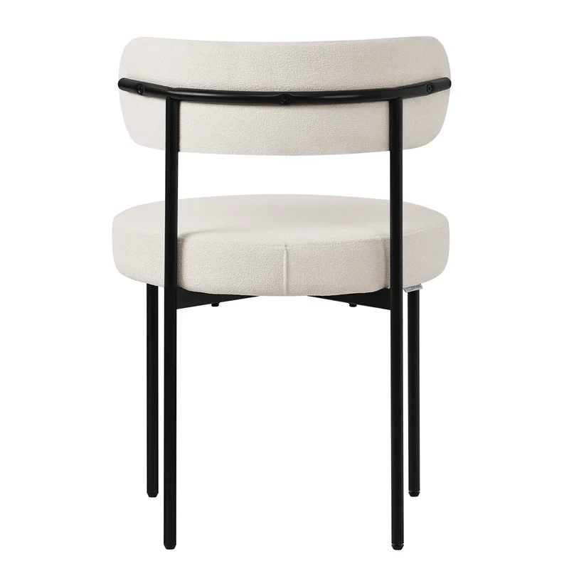 ML-Design | Esszimmerstühle Set mit Rückenlehne 53x50x78 cm aus Teddystoff, Küchenstuhl Polsterstühle Loungesessel