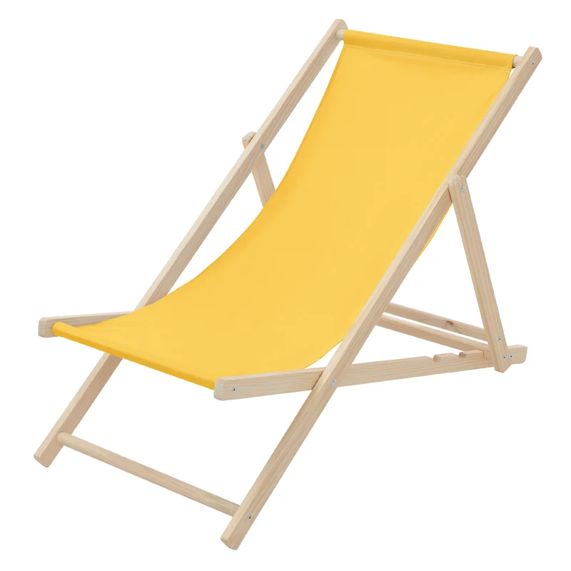 ECD Germany | Gartenliege klappbar aus Holz Strandliege Strandstuhl Sonnenliege