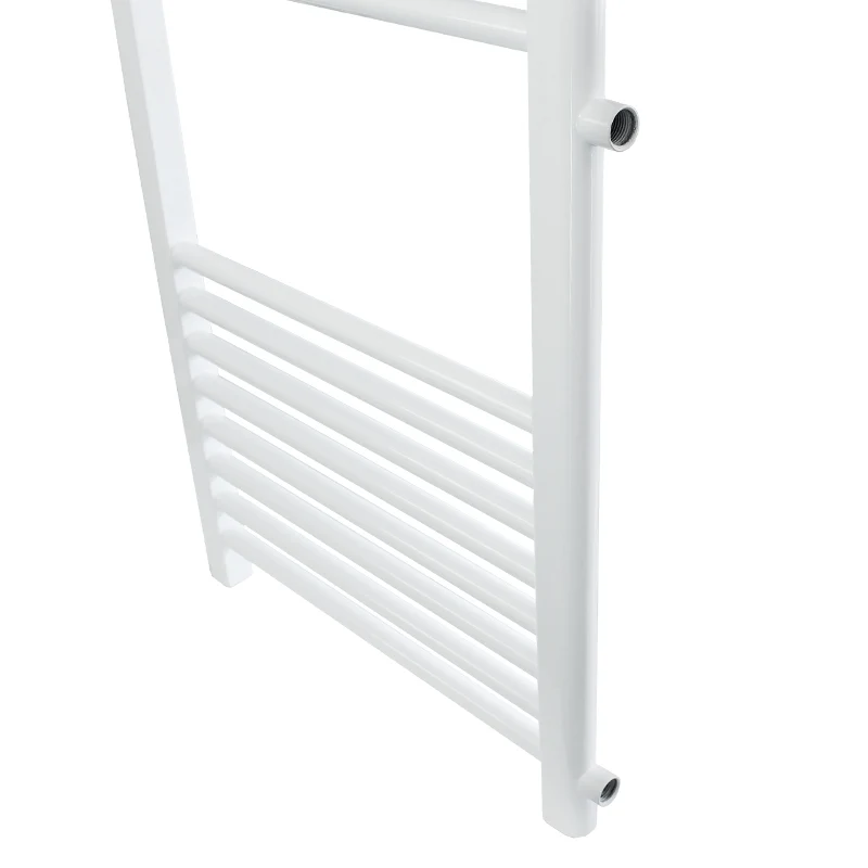 Badheizkörper 500x1200 mm Weiß gerade mit Seitenanschluss LuxeBath