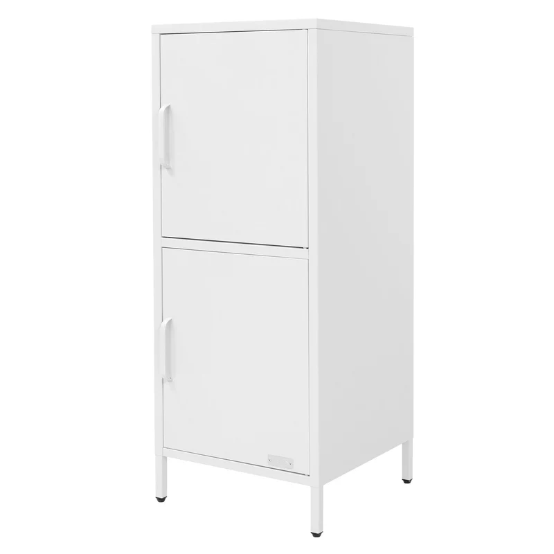 ML-Design | Vitrinenschrank mit 2 Türen 40x101,5x40 cm, aus Stahl, Vitrine Büroschrank