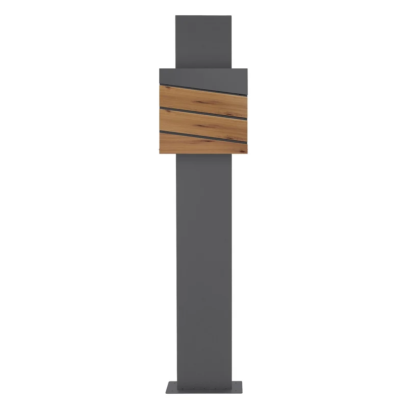 ML-DESIGN | Standbriefkasten freistehend in verschiedenen Designs 170 cm hoch Edelstahl Standfuß in Anthrazit