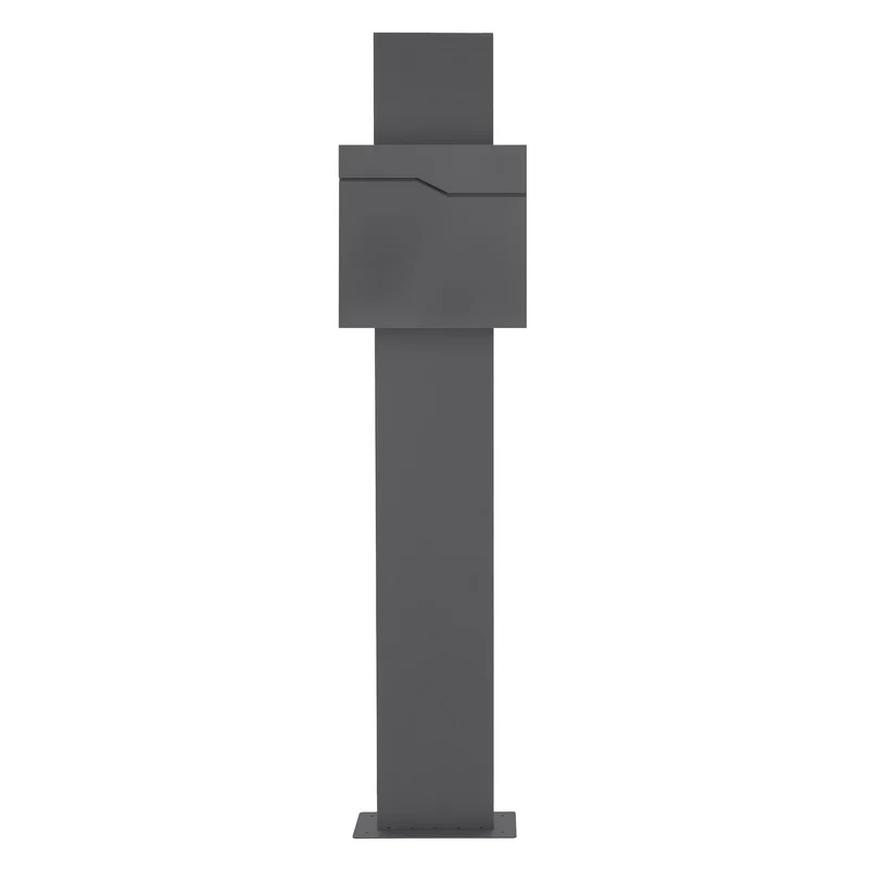 ML-DESIGN | Standbriefkasten freistehend in verschiedenen Designs 170 cm hoch Edelstahl Standfuß in Anthrazit