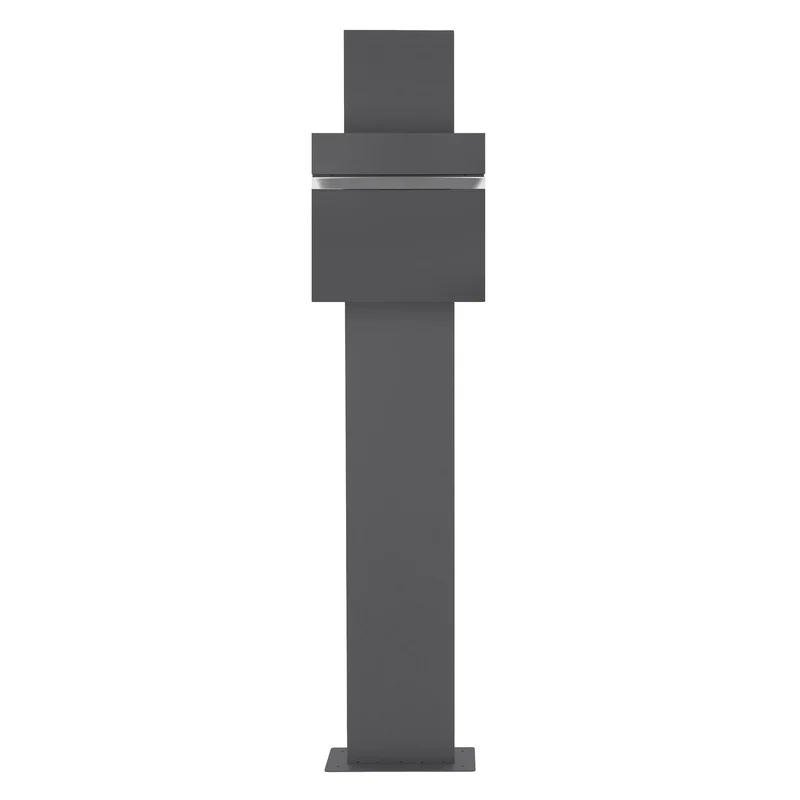 ML-DESIGN | Standbriefkasten freistehend in verschiedenen Designs 170 cm hoch Edelstahl Standfuß in Anthrazit