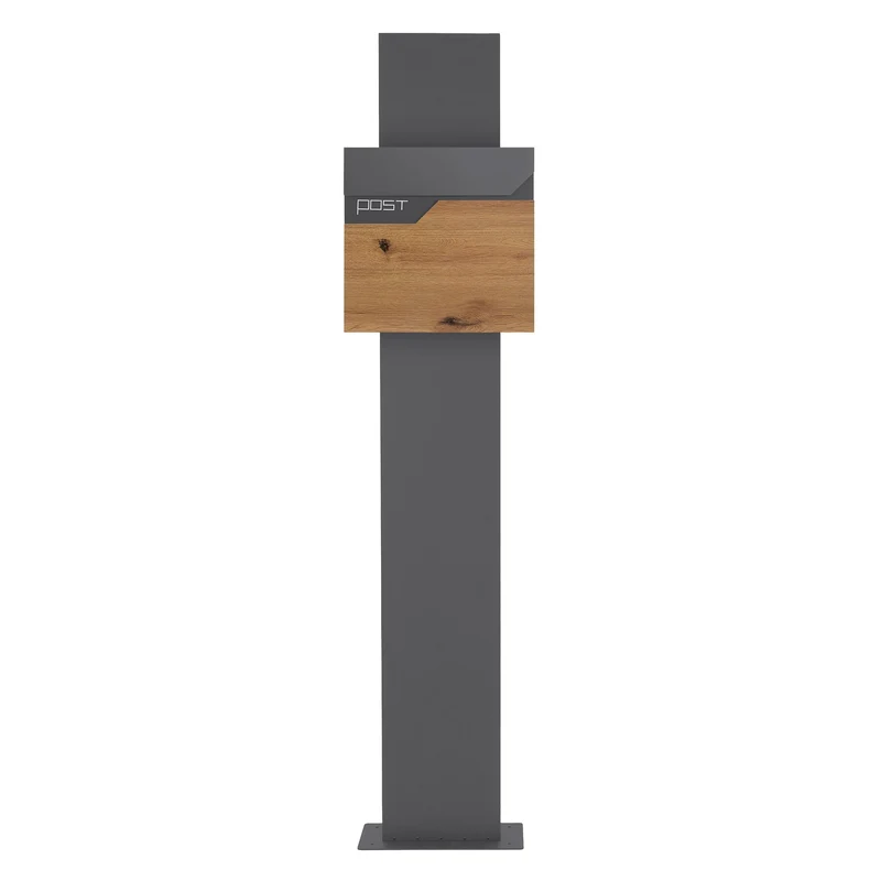 ML-DESIGN | Standbriefkasten freistehend in verschiedenen Designs 170 cm hoch Edelstahl Standfuß in Anthrazit