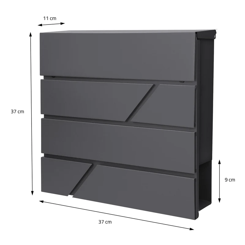 ML-DESIGN | Standbriefkasten freistehend in verschiedenen Designs 120 cm hoch Edelstahl Doppelter Standfuß in Silber