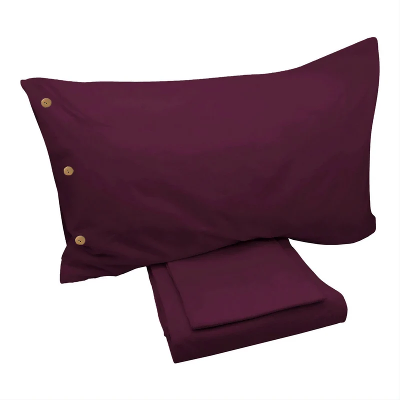 Completo Lenzuola di Cotone StoneWashed No Stiro - Daniel