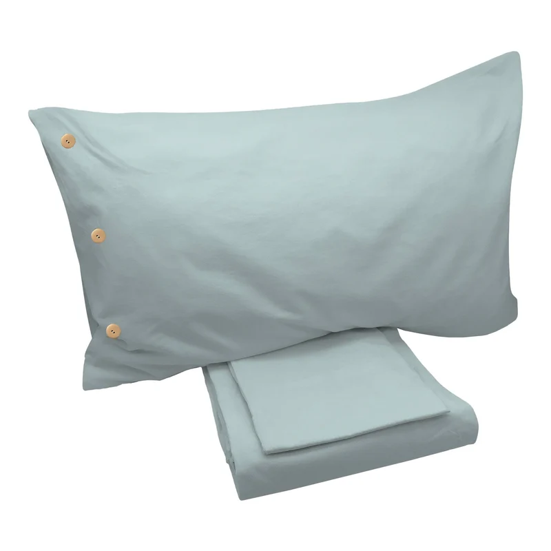 Parure Copripiumino di Cotone StoneWashed No Stiro - Daniel