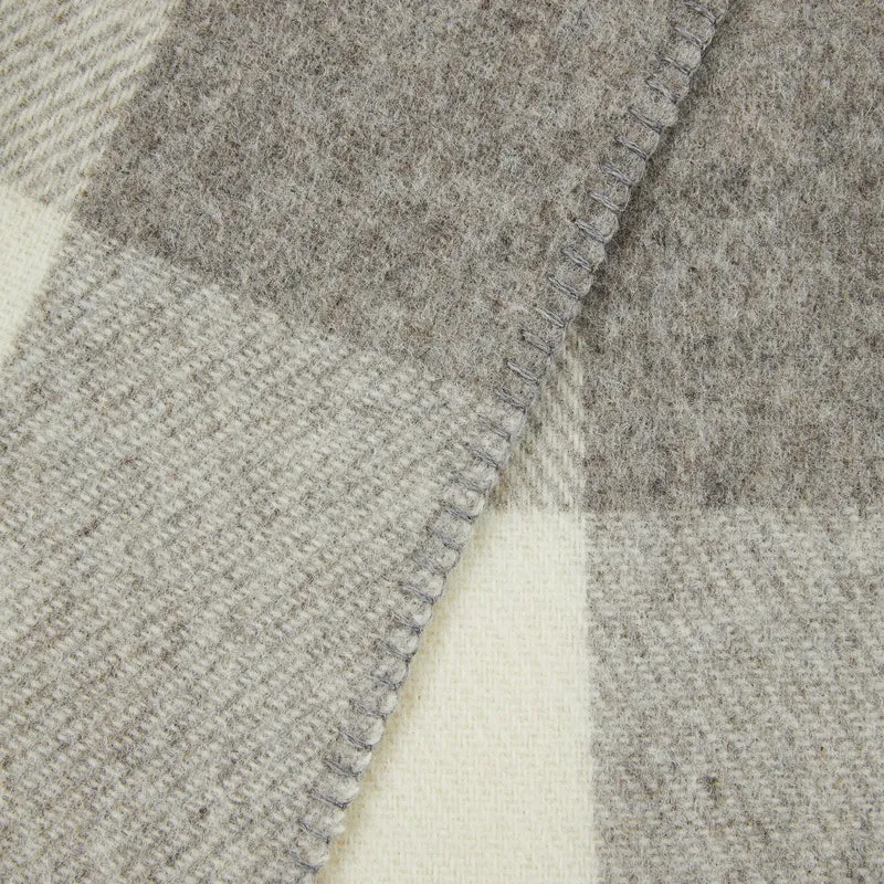 Coperta in Pura Lana Vergine Fantasia Check - Costanza