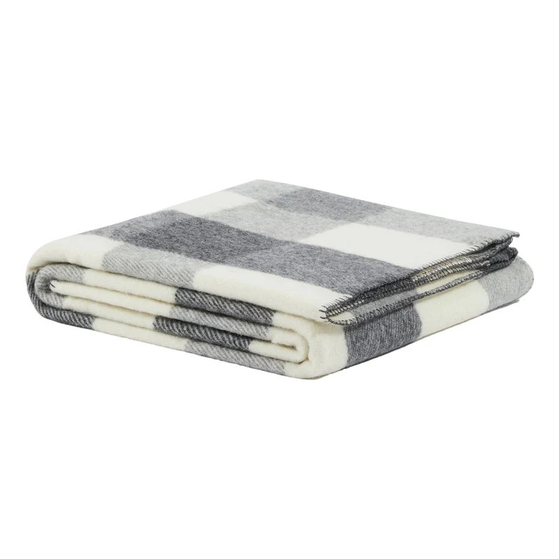 Coperta in Pura Lana Vergine Fantasia Check - Costanza