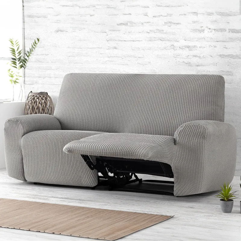 Copridivano Elastico Sagomato per Divano Reclinabile in Tessuto Jacquard - Milos