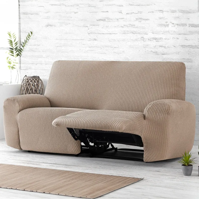 Copridivano Elastico Sagomato per Divano Reclinabile in Tessuto Jacquard - Milos