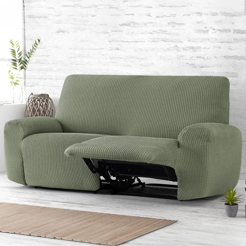 Copridivano Elastico Sagomato per Divano Reclinabile in Tessuto Jacquard - Milos