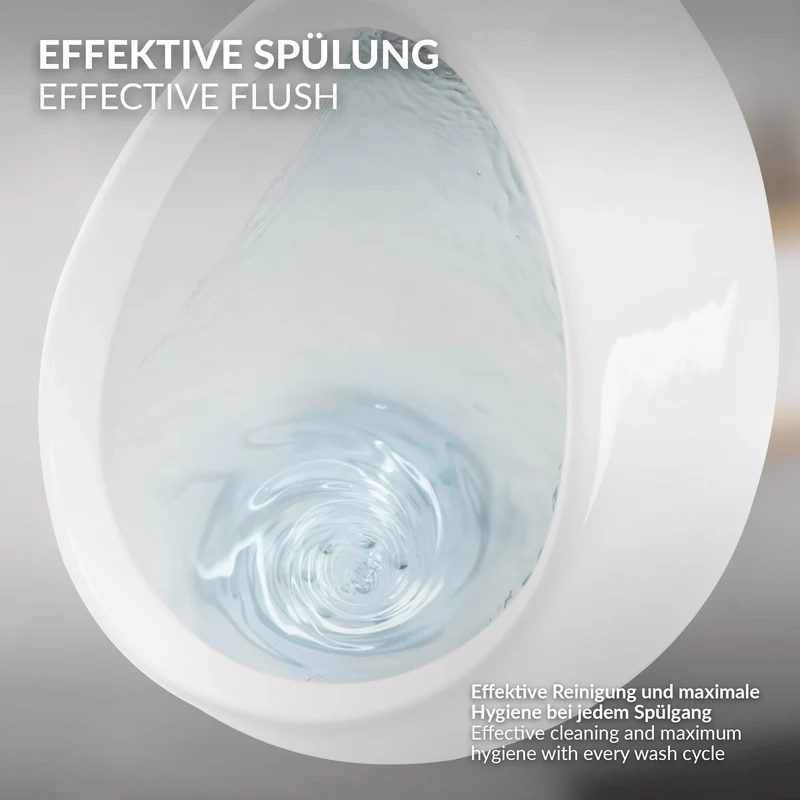Urinal Pissoir aus Keramik mit Zulauf von Hinten Luxebath