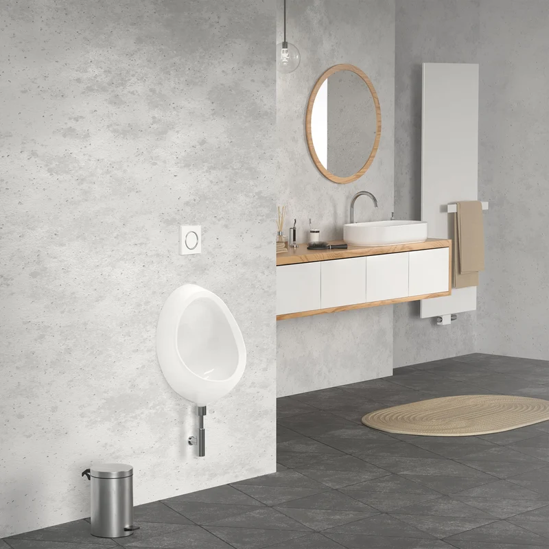 Urinal Pissoir aus Keramik mit Zulauf von Hinten Luxebath