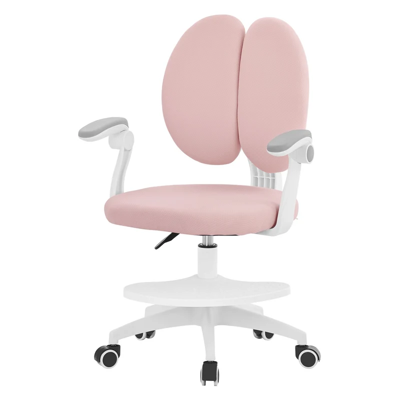 ML-Design | Kinderschreibtischstuhl ergonomisch 360° Drehbarer mit Rückenlehne & Armlehnen 95-107 cm Blau, Jungendstuhl, Kinderstuhl